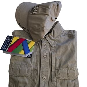 5.11 Tactical Kids Tan Hat and Shirt Set